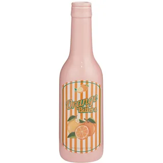 BUTLERS Vase 20 x 6 cm Dolomit - Beverage - Dekoration in knalligem Design - Tischdeko in Flaschenform für Hausbar & Regal - Blumenvase für Vitrine & Sideboard