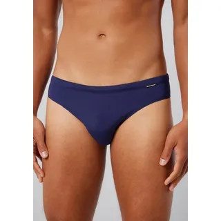 bruno banani Badeslip Mini Wave Line 2.0 Swim mit seitlicher Logoprägung, blau