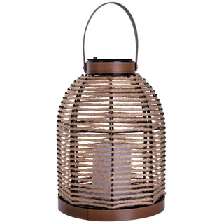 NÄVE Solarleuchte Metall H 29 cm Ø 21 cm, IP44, beige