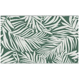 Outsunny Outdoor Teppich 243 x 152 cm Dunkelgrün
