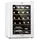 Weinkühlschrank 1 Zonen Getränkekühlschrank Klein Freistehender Kleiner Weinschrank 53L Wein-Kühlschrank mit Glastür Indoor/Outdoor