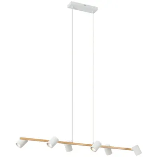Qazqa Pendelleuchte Jeana straight, ohne Leuchtmittel, Warmweiß, QAZQA Hängeleuchte, gu10, Braun, Metall, Modern braun