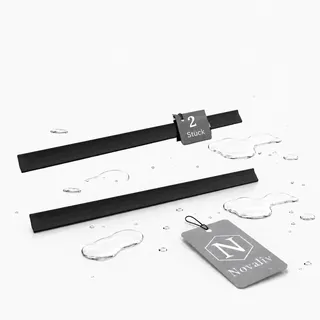 Novaliv 2X Ersatz Wischergummi 25 cm Fensterabzieher Gummilippe Abzieher Abzuggummi für Fensterwischer Ersatzgummi Abziehlippe Abzieher Gummi Ersatzlippe für Duschabzieher Gummiwischer
