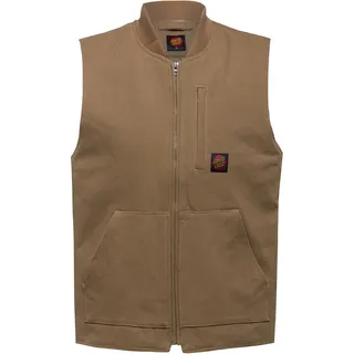 Santa Cruz Classic Label Weste Herren | Gr. M | beige - beige