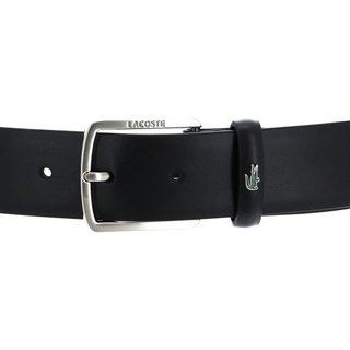 LACOSTE Elegance 35 Raw Edges Stitched Belt W120 Noir