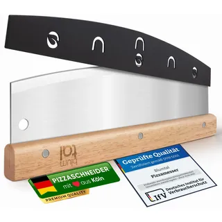 Blumtal Pizzaschneider Wiegemesser 32 cm Edelstahlklinge