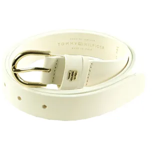 Tommy Hilfiger Damen TH Timeless 2.5 Gürtel, White, 100 cm - 100