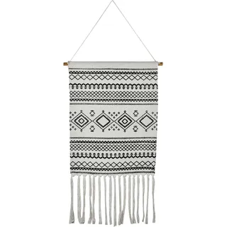 Boho Wandteppich Calegora Schwarz 45x85cm - Ethno Wanddeko modern