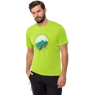 Jack Wolfskin Hiking S/S Graphic T-Shirt Men Funktionsshirt Herren XXL fresh green fresh green