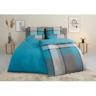 Tom Tailor Lenny Biber türkis 155 x 220 cm + 40 x 40 cm + 80 x 80 cm	