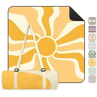 Picknickdecke Picknickdecke 200 x 200 cm Campingdecke Wasserdicht, 3 Schichten, Sekey, Campingdecke Wärmeisoliert mit Wasserdichter Unterseite
