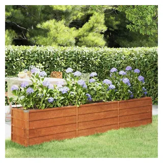 vidaXL Hochbeet Rostig 240 x 40 x 45 cm Cortenstahl