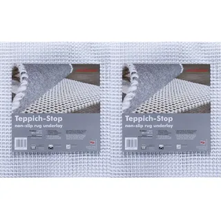 andiamo Teppich Stop Antirutschmatte für Teppich - rutschfeste Unterlage, um EIN Verrutschen des Teppichs zu verhindern - Teppich Antirutschunterlage 60 x 120 cm (Packung mit 2)