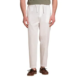 IMPURE Leinenhose Chino Long Comf. Mixd Linen G/D - Vintage Chinohose aus Leinenmix - St weiß 54