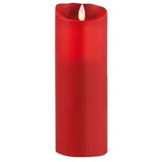 SOMPEX LED Echtwachskerze 23 cm rot