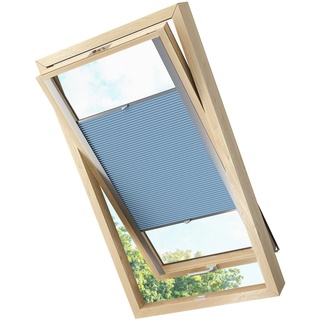 Dachfensterplissee Faltrollo Thermo verdunkelnd passend für Velux MK04  Blau