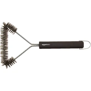 Amazon Basics Grillbürste 30,5 cm Edelstahl Schwarz