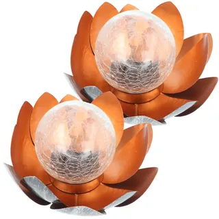 ez solar Solar Lotusblüten Duett spritzwassergeschützt IP44