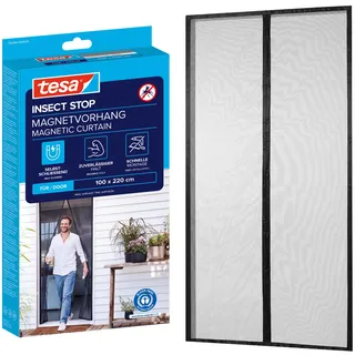 Tesa Insect Stop Magnetvorhang 100 x 220 cm Anthrazit