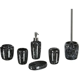 Beliani Badezimmer Set 6-teilig Terrazzo Optik PALMILLA