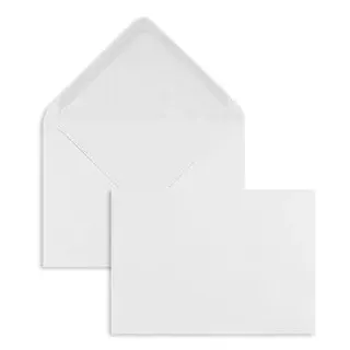 Blanke Briefhüllen Briefumschläge B6 125 x 176 mm 90 g/m2 Weiß 100 St.
