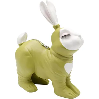 Kare Design Spardose Fetish Bunny Standing, Grün-Weiß, 27cm Höhe | handbemalt, fürs Wohnzimmer, Tiermotiv