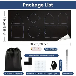 Verdunkelungsrollos – Tragbare, Wärmeisolierende Verdunkelungsvorhänge – Mit Klettverschluss – 420d Oxford-gewebe – 200 X 146 Cm