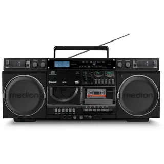 Medion LIFE® P66538 Retro-Boombox schwarz