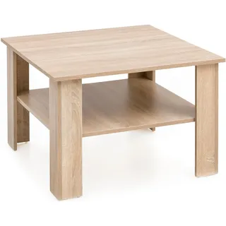 FineBuy Couchtisch Grau Holz 60 x 42 x 60 cm