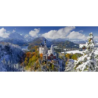 Ravensburger 16691 Neuschwanstein Herz Puzzle, Mehrfarbig/Meereswellen (Ocean Tides)