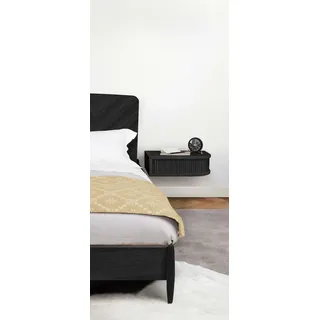 WoodMan Nachtschrank Farsta 40 x 30 x 12 cm Schwarz