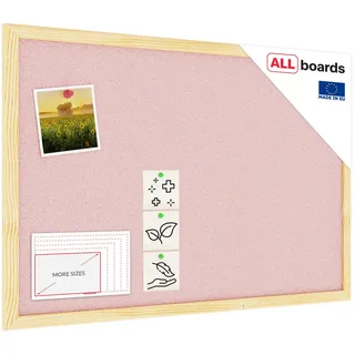 ALLboards Pinnwand 60 x 40 cm Pastellrosa