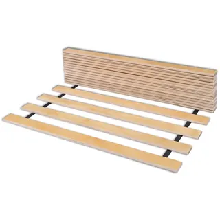 Rollrost Solid Frame LP17 90x200 cm für Bett - Hochwertiger Rolllattenrost 17 gerade Birkenholzlatten mit Band verbunden.