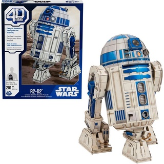 Spin Master 3D-Puzzle 4D Build - Star Wars - R2-D2 Roboter, 201 Puzzleteile bunt