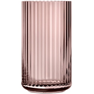 Lyngby Porcelæn - Glasvase, H 25 cm, burgundy