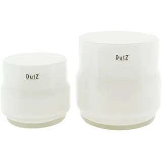 DutZ Collection DutZ Pot MAARTJE | weiß | mundgeblasenes Glas | Vase, Windlicht, bertopf | versch. Grössen (H 18 cm D 20 cm), 1474235,1474236