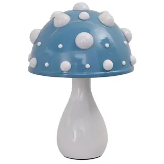 Juodkeo Pilz Lampe LED Blau Pilz Tischlampe, 3-Farbige Dimmbare Mushroom Lamp Nachttischlampe, Pilzlampen Deko Nachtlicht mit Kabel für Wohnzimmer Schlafzimmer, Stromversorgung über USB (Blau)