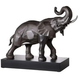 Goebel Dekofigur Statue Elefant platin grau von Atelier Studio 8 grau