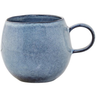 Bloomingville Tasse, Keramik, Blau H:9cm D:10.5cm Keramik blau