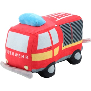 Sweety Toys 12190 Feuerwehr LKW Plüsch Plüschtier, Rot