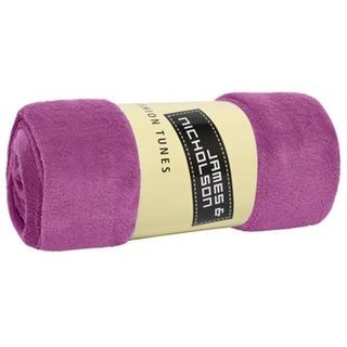 Microfibre Fleece Blanket Flauschige und vielseitig verwendbare Fleecedecke rot/lila, Gr. one size