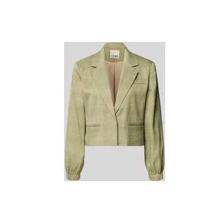 Regular Fit Blazer mit elastischen Ärmelabschlüssen Modell 'Joli', Hellgruen, 36
