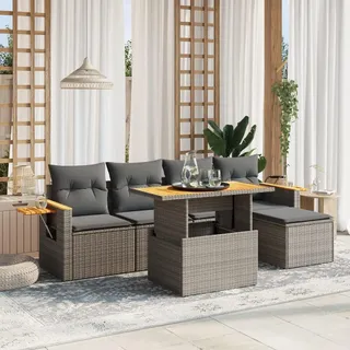 Amorsee Balkon Lounge Klein Verstellbare Tischplatte Balkon Sofa Rattan Gartensofa Gartenlounge Ecklounge Ecksofa Lounge Möbel Outdoor Loungemöbel Gartenmöbel Balkonmöbel Balkonsofa L Form