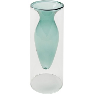 KARE DESIGN Vase AMORE blau (H 20 cm) H 20 cm blau Blumenvase Blumengefäß - blau