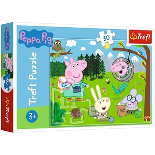 Trefl Puzzle Trefl 18245 Peppa Pig Wald Expedition Puzzle, 30 Puzzleteile, Made in Europe bunt