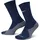 Fußball-Crew-Socken Midnight Navy/White 46-50