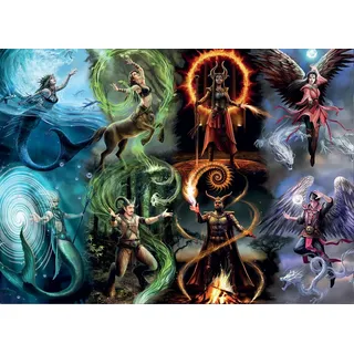 Puzzle 1000 Teile - Anne Stokes - Elemental Magic