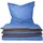 Renforcé blau/anthrazit 135 x 200 cm + 80 x 80 cm