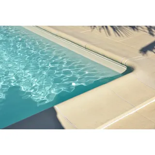 WESERWABEN Pool-/Beckenrandsteine - Solum gewölbt Element Innenrundung R200 Champagne