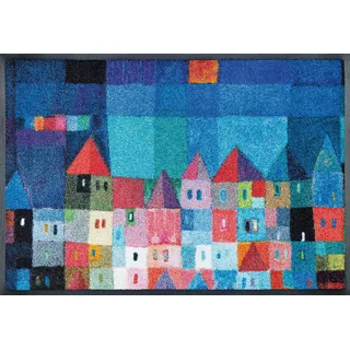 Wash+Dry Colourful Houses 50 x 75 cm Mehrfarbig